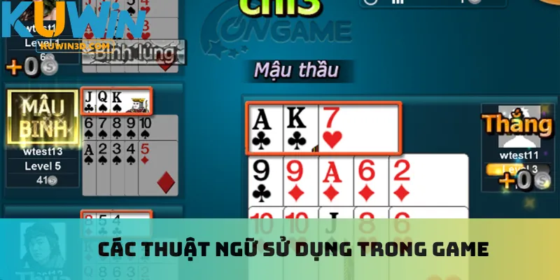 Các thuật ngữ sử dụng trong game